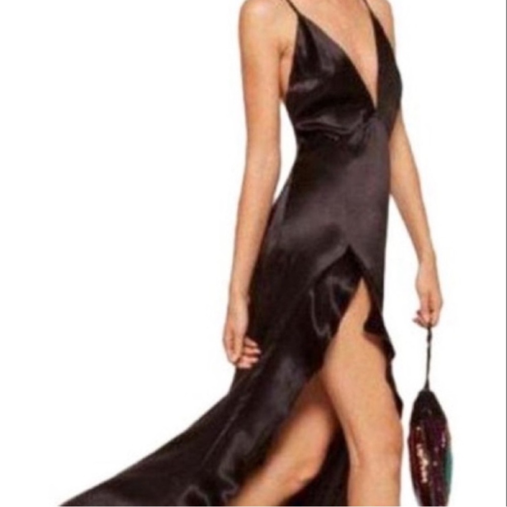 Reformation Black Silk Salsa Dress Size Small